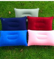 Almohada Inflable Portátil Para Viajes Y Camping Soporte De Cuello Y Espalda PVC Cómoda Para Planes Y Descanso Al Aire Libre - details 8