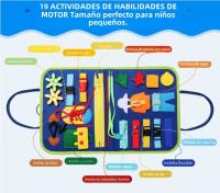 Tablero de Fieltro Educativo para Niños - Juguete DIY de Aprendizaje Temprano, Montessori, Tablero Ocupado para Bebés y Preescolar - details 4