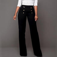 Nuevos Pantalones Anchos De Verano Estilo Delgado Micro Bell Bottoms Para Mujer Corte Slim Casual De Pierna Larga - details 4