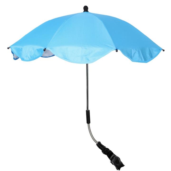 YUM HOUSE-Parasol para carrito de bebé carro de bebé, ancho 75x largo 70cm, con protección anti-UV, Pinza apertura hasta 3cm, ángulo ajustable/Para-sol per a carret de nadó carro de nadó, ample 75x llarg 70cm, amb protecció anti-UV.