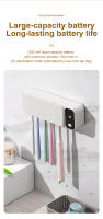 Sterilizador De Cepillo De Dientes UV Recargable Con Soporte De Pared Y Pantalla LED Para Baño Resistente a Perforaciones - details 6