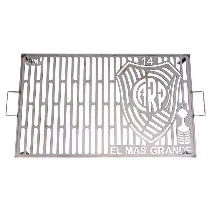 Parrilla Barbacoa Churrasquera Portatil Uso Exterior Equipos Cuadros de Futbol Argentinos 80 x 50 x 14 cm - 1