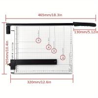 Cortadora A4 De PC Con Base Metálica Longitud De Corte 300 Mm Capacidad De Papel 10 Hojas Calidad Estándar Para Uso off - details 3
