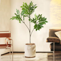 Planta Artificial De Figo Grande 76-140cm Hojas Verdes De Plástico Para Decoración De Jardín Y Exterior Estilo Tropical - details 10