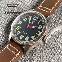 Reloj De Pulsera Automático Tandorio Vintage 20Bar 39mm NH35A Para Hombres Con Bisel Fluted Y Corona Ajustable Luminoso Vidrio De Zafiro Correa De Cuero Resistente Al Agua - details 8