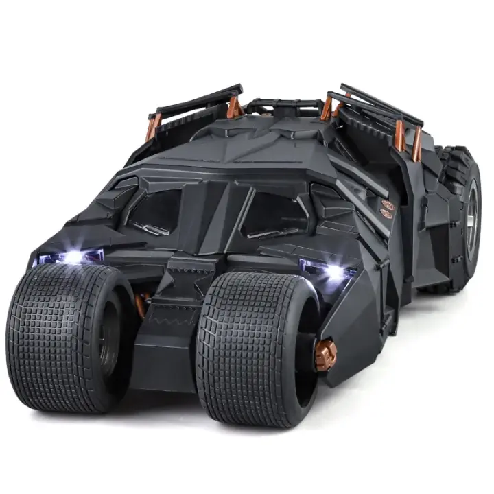 Modelo De Coche Batmobile a Escala 1:18 the Dark Knight Trilogy Con Sonido Luz Y Función Retroalimentación Regalo Ornamento De Vehículo De Aleación Para Jóvenes De 14 Años En Adelante - 1