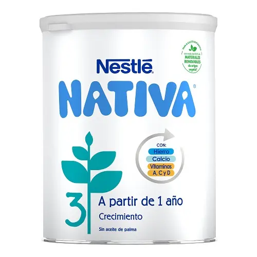 Nestlé Nativa 3 Leche Adaptada Bebé 6-12 Meses 800g - 1
