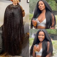 Pelucas Sintéticas Con Parte U Para Mujeres Negras Textura Yaki Rectas Color Natural Extensiones De Cabello Con Clip Peluca Larga 26+ Pulgadas - details 7