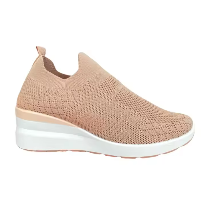 Deportiva estilo calcetín sin costuras y cuña 4 cm Generic Mujer Textil c-angel-fz002 - 1