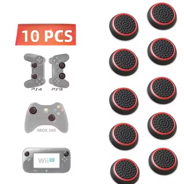 4PCS/10PCS Fundas Para Stick De Pulgar De Silicona Antideslizante Para Controladores PS3 PS4 PS5 Xbox 360 Xbox One Compatible Con Sony Y Microsoft - 1