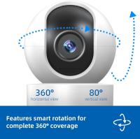 Cámara de vigilancia Tuya Smart Life 1080P (3 MP), cámara de vigilancia doméstica PTZ WiFi de 32 G, visión nocturna, audio bidireccional, detección de movimiento y seguimiento automático. - details 5