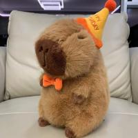 Muñeco De Peluche Capybara De 23 Cm/9.05 Pulgadas Anime Suave Juguete De Peluche Animal Regalo Perfecto Para Cumpleaños De Niños Suministro De Fiesta - details 2