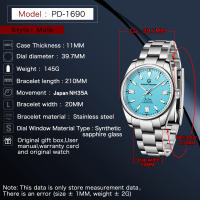 Reloj Mecánico Para Hombre PAGANI DESIGN 2024 NH35 Automático Acero Inoxidable Cristal De Esmeril 20Bar Impermeable 39mm - details 23