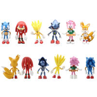 Set De 6 Figuras De Acción Sonic Película Y Televisión Personajes De PVC Shadow Taurea Muñecos Para Niños Juguetes De Animal - details 2