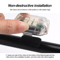 Luz De Advertencia LED Para Motocicleta Con Control Remoto Inalámbrico Indicador De Señal De Avión Anticolisión Para Drones Resistente Al Agua - details 5