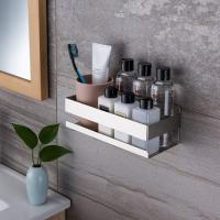 Estante de ducha sin taladrar, estante de baño autoadhesivo SUS304 acero inoxidable (negro) - details 2