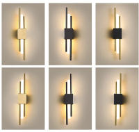 Lámpara De Pared LED Moderna Y Creativa Para Dormitorio Y Sala De Estar Iluminación Minimalista Para Sofa Y TV Fuente De Luz Metálica Dorada Y Negra - details 4