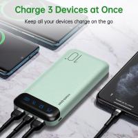 Cargador portátil 10000mAh Delgado USB C Banco de Potencia de entrada y salida con Pantalla LED Batería externa Ligera Compatible para iPhone 14/13/12, iPad, Samsung, etc. (verde) - details 5