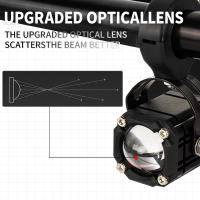 2pcs Faros LED Para Motocicleta Spotlights Mini Driving Strobe Lights Alta/Baja Potencia Luz Auxiliar De Conducción Con Foco De Trasero - details 3