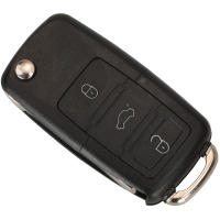 Carcasa De Llave De Coche Jingyuqin Con 2/3/4 Botones Para VW Volkswagen Polo Golf MK6 Tiguan Touareg 202AD 202Q Flip R/C ABS + Metal - details 3