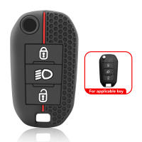 Carcasa De Silicona Para Llave De Coche Compatible Con Peugeot 308 Citroen C3 C4 Cactus C6 Berlingo Protección Con Llavero 2024 2023 - details 4