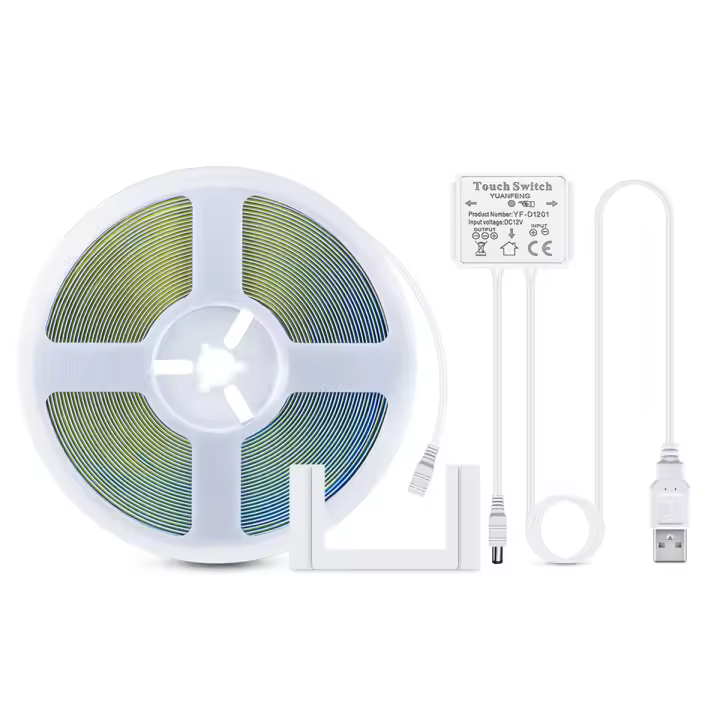 Tira De LED COB USB 5V Con Sensor Táctil De Espejo Acrílico Luz De Maquillaje Dimmer Decoración Para El Hogar Sin Impermeabilidades - 1