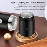 Mini Recortadora de Barba Eléctrica - Gran Nitidez - mini maquina de afeitar Portátil konka - Negra - perfecta para Viajes - details 1