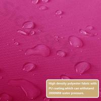 Vela de sombra triangular, toldo impermeable para sombra solar, protección UV, para jardín al aire libre, patio, con cuerda (4x4x4m, rojo rosa) - details 2