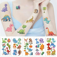 10PCS Tatuajes Temporales Para Niños Dinosaurio Cartoon Impermeables Etiquetas De Armadura De Tatuaje Divertidos Para Fiestas - details 4