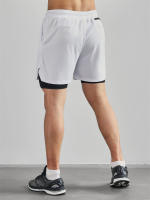 Shorts De Entrenamiento Para Hombres Con Estampado Cristianos 2 En 1 Para Correr Y Gimnasio Con Bolsillo Para Teléfono Y Anillo De Toalla - details 9