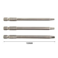 3pcs 100mm Bits De Chofer Eléctrico Cabeza Cuadrada Magnética Herramienta De Reparación SQ1-SQ3 Para Destornilladores Eléctricos - details 18