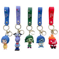 Figura De Acción 3D Anime Doll Brain Agent Team inside out Llavero De Dibujos Animados Anillo Colgante Regalo Pequeño Para Coche - details 7