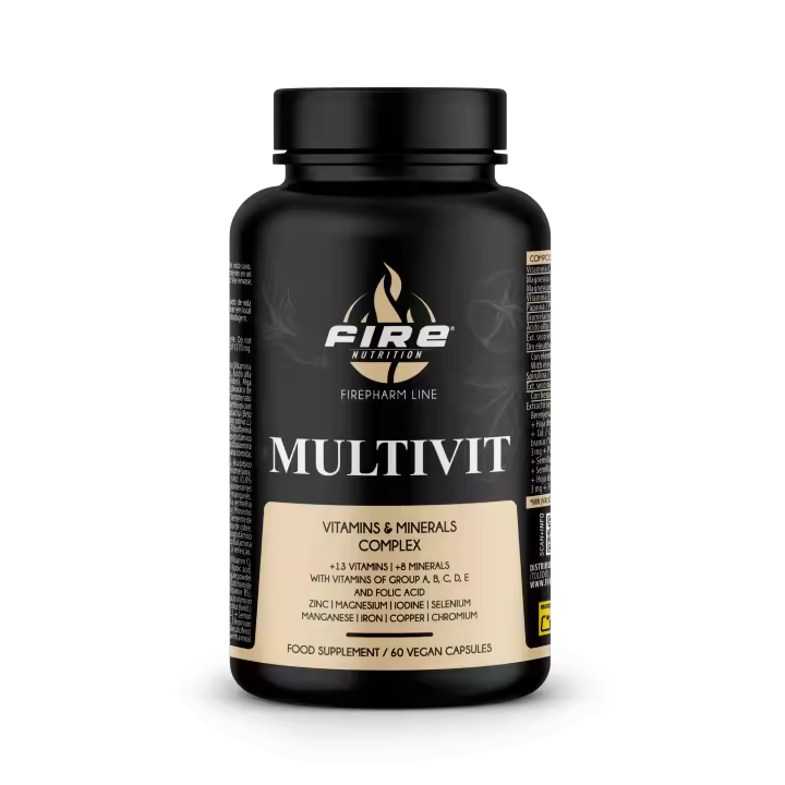 Fire Nutrition Multivit 60 Caps Fire Pharm - Vitaminas y Minerales Complex - 31 Componentes - Salud - 1