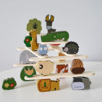 Juguete De Madera Para Bebés Animal De Pila Equilibrio Montessori Educativo Desarrollo Infantil Juguetes Naturales Para Niños 3-6 Años - details 4