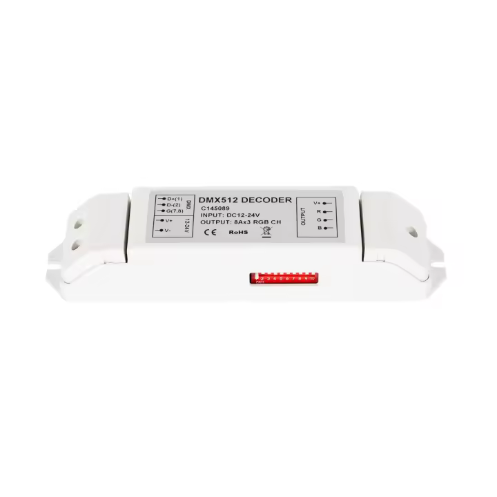Ledkia Controlador RGB DMX512 Decoder 3 Canales RGB - 1