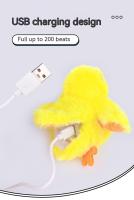 Juguete Interactivo Para Gatos Y Perros Pato Flotante Con Sensor De Vibración Juguete De Peluche Lavable Divertido Para Gatos Y Niños - details 8