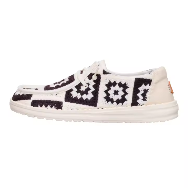 Hey Dude Wendy Cottage Crochet Mujer - Mocasines italianos casual - Extraligeros y cómodos - 1