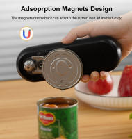 DEEWAZ Abrepatas Eléctrico Recargable Para Lata De Alimentos Automático Y Eco-amigable Con Cabezal De Acero Inoxidable Negro - details 5