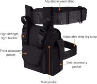 Bolsa táctica para Pierna, riñonera, cinturon de Nailon 1000D, Bolsas para piernes y cinturon para Deporti - details 0
