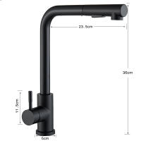 Grifo De Cocina De Acero Inoxidable 304 Con 2 Modos Grifo Moverse Para Fregadero Con Mezclador De Agua Caliente Y Fría Tapón De Spra No Incluido - details 9