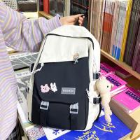 Mochila Grande De Estilo INS Impermeable Y Multifuncional En Nylon Para Escuela Y Viajes Mochila De Escuela Rucksack Para Hombres Y Mujeres - details 10