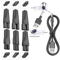 LISI 8 PCS Cable De Poder 5V Universal Reemplazo Cargador Adaptador USB Para Todas Las Clases De Cortadores De Pelo Y Afeitadoras De Barba Iluminadores De Escritorio - details 3