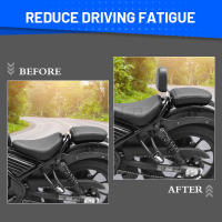 Almohadilla De Cuero PU Para Espalda Del Conductor Y Pasajero De Motocicleta Honda Rebel 300 500 CMX300 CMX500 2017-2022 Negro Nuevo De Alta Calidad - details 3