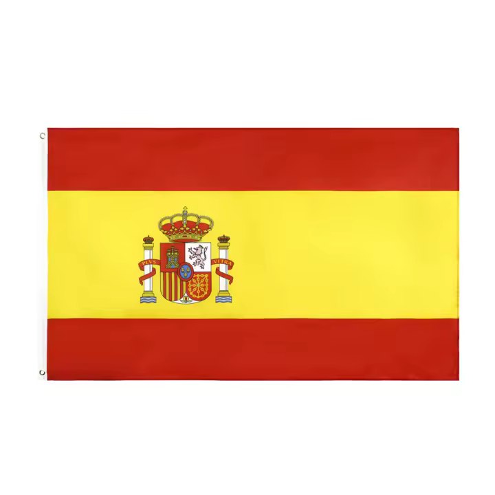 Bandera De España ESP ES 90x150 Cm Material Poliéster Estampado Estilo Colgante Para Decoración - 1