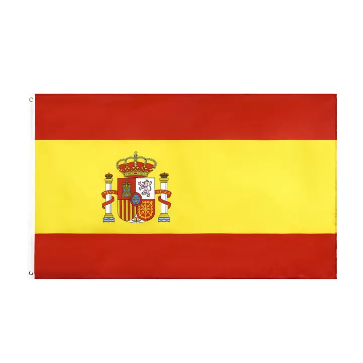 Bandera De España ESP ES 90x150 Cm Material Poliéster Estampado Estilo Colgante Para Decoración - 1