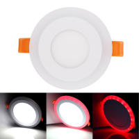 Panel De Techo LED Recubierto RGB Con Control Remoto 6W/9W/16W/24W Redondo/Cuadrado Luz De Bajo Con Driver AC85-265V Para Foyer - details 3