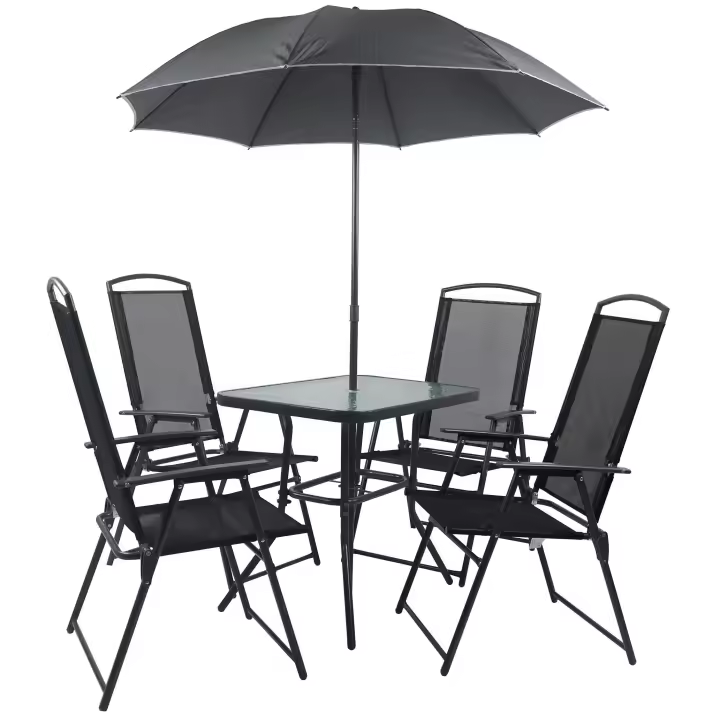 5 piezas de muebles de jardín conjunto de asientos grupo de comedor grupo de mesa sillas de respaldo alto conjunto 80 5 piezas de muebles de jardín conjunto de asientos grupo de comedor grupo de mesa sillas de respaldo alto conjunto 80 - 1