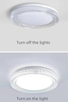 Lámpara De Techo LED Para Decoración De Habitaciones Luz Interior Para Cocina Dormitorio Sala De Estar Baño Cristal Redondo Fijación En La Superficie Moderno - details 5