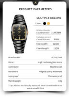 Reloj De Cuarzo Para Hombre Original OLEVS Con Correa De Acero Tungsteno Calendario Impermeable Reloj De Pulsera Lujo Con Manos Luminosas Y Numeros Romanos - details 8