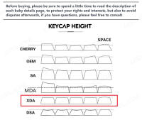 Keycaps De PBT 127 Teclas Tema Neón XDA Perfil ISO Para Teclado Mecánico RGB Compatible Con Cherry MX Switch Layout Inglés Y Coreano - details 0